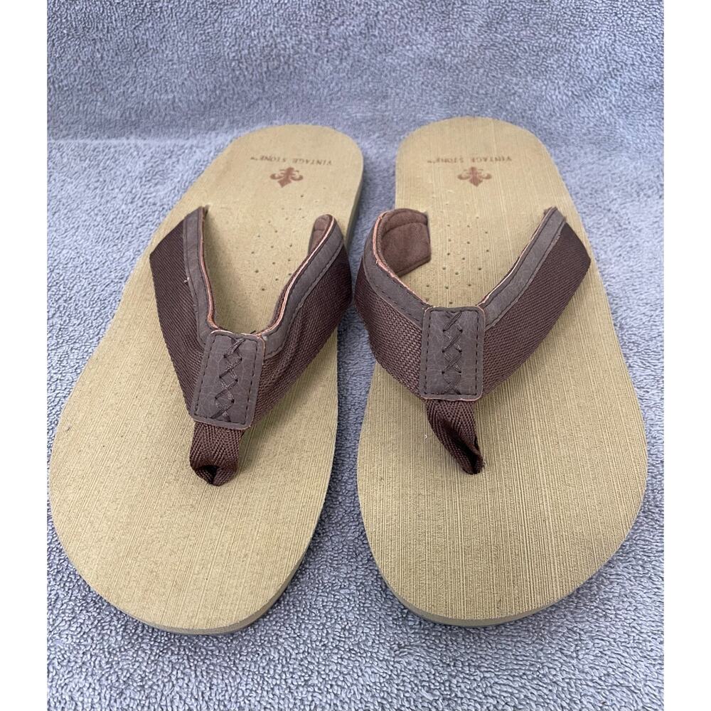 Vintage Stone Men's Frayed Flip Flop's Size 13 XL